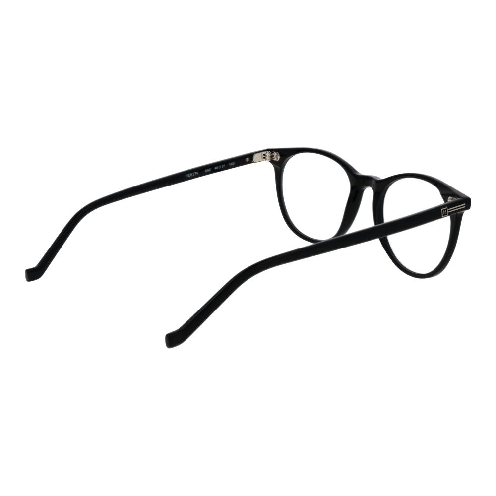Hackett Black Men's Optical Frames – Full-Rim Panto Style