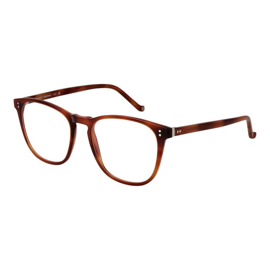 Hackett Brown Men Optical Frames – Square Full-Rim Design