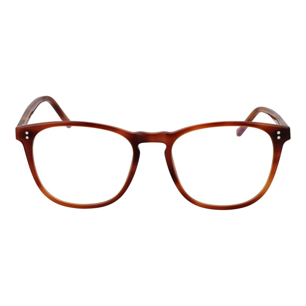 Hackett Brown Men Optical Frames – Square Full-Rim Design