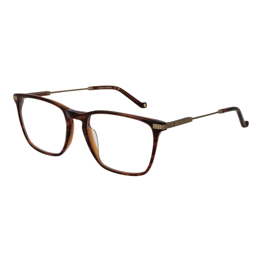Hackett Brown Men's Optical Frames – Rectangle Full-Rim Design
