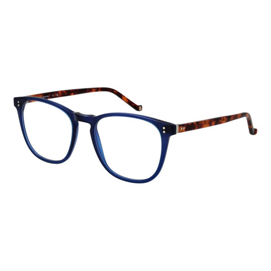 Hackett Blue Men’s Optical Frames – Panto Full-Rim Style