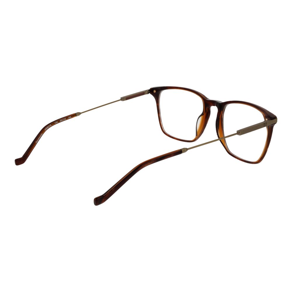 Hackett Brown Men's Optical Frames – Rectangle Full-Rim Design