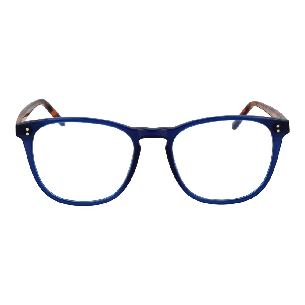 Hackett Blue Men’s Optical Frames – Panto Full-Rim Style