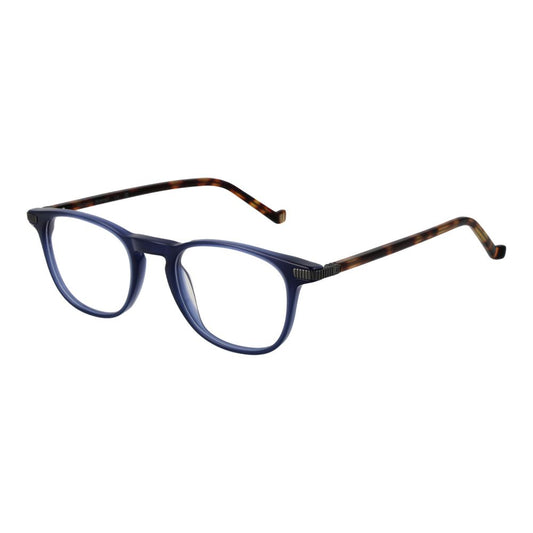 Hackett Blue Men’s Optical Frames – Rectangle Full-Rim Design