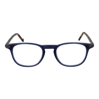 Hackett Blue Men’s Optical Frames – Rectangle Full-Rim Design