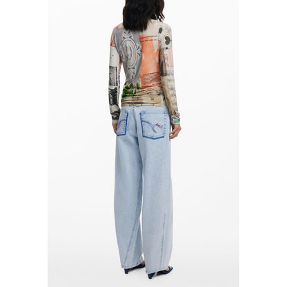 Desigual Beige Limbani Viscose Women Top