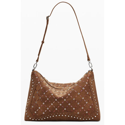 Desigual Brown Polyethylene Women Handbag – Yankee Leiria Mini Bag