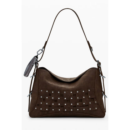 Desigual Brown Polyethylene Handbag - Embrace Your Unique Style