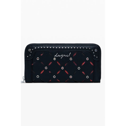 Desigual Black Polyethylene Women Wallet - Yankee Fiona