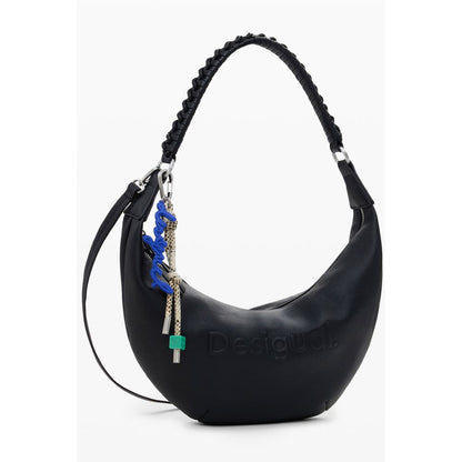 Desigual HALF LOGO ZANTE BAG - Black Polyethylene Handbag