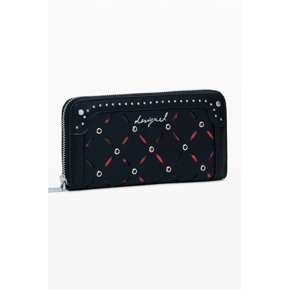 Desigual Black Polyethylene Women Wallet - Yankee Fiona