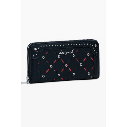 Desigual Black Polyethylene Women Wallet - Yankee Fiona