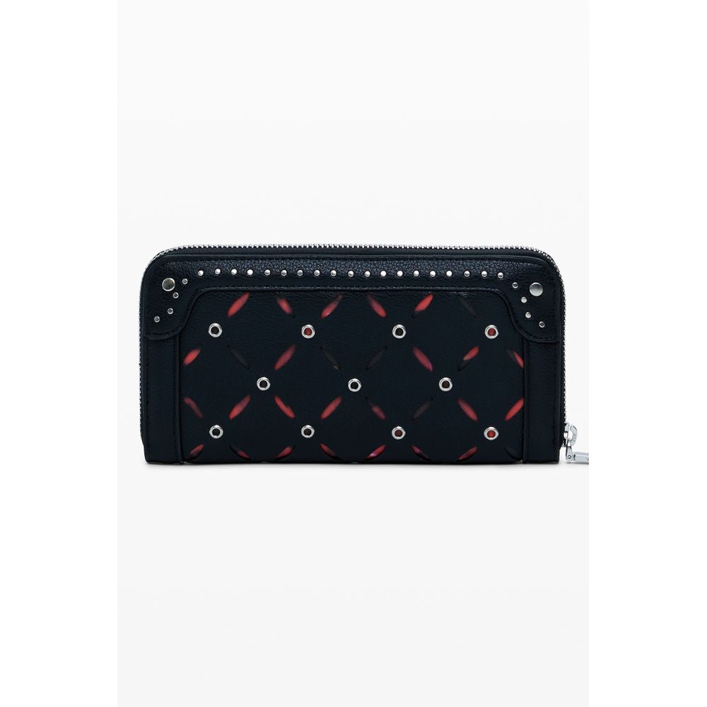 Desigual Black Polyethylene Women Wallet - Yankee Fiona