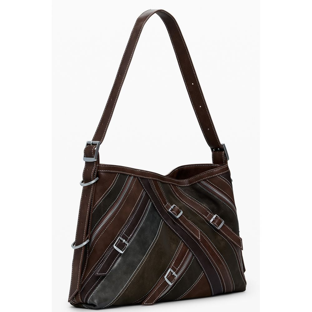 Desigual Fibonacci Buxton Bag - Brown Polyethylene Handbag