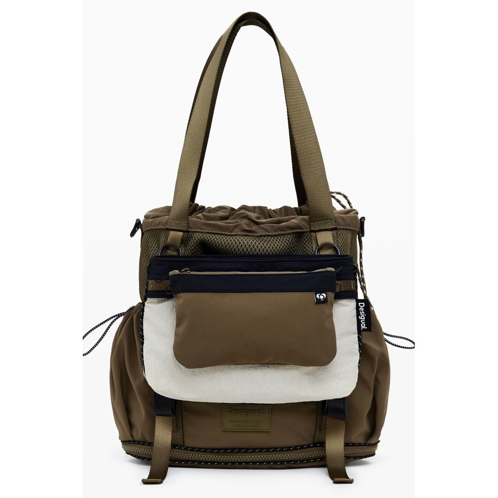 Desigual Green Polyester Handbag – A Bold Statement Piece