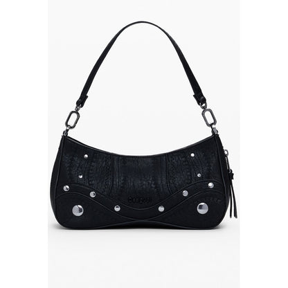 Desigual Bold Black Polyethylene Handbag