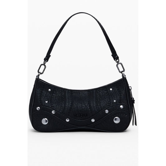 Desigual Bold Black Polyethylene Handbag