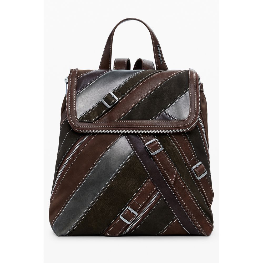 Desigual Fibonacci Hampton Mini Backpack in Brown
