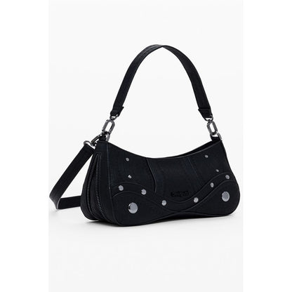 Desigual Bold Black Polyethylene Handbag