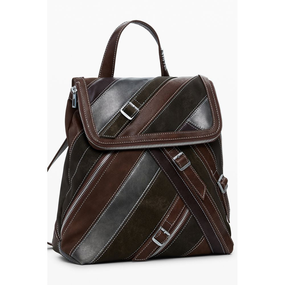 Desigual Fibonacci Hampton Mini Backpack in Brown