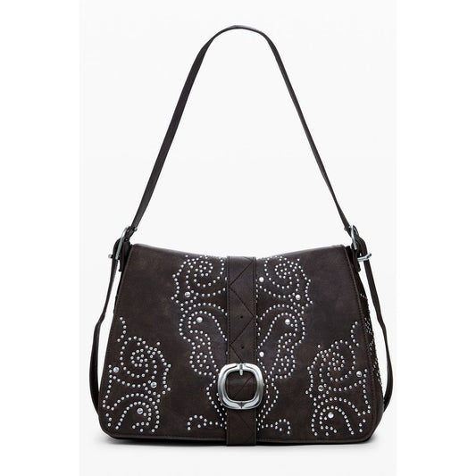 Desigual Poker Face Posadas Brown Handbag