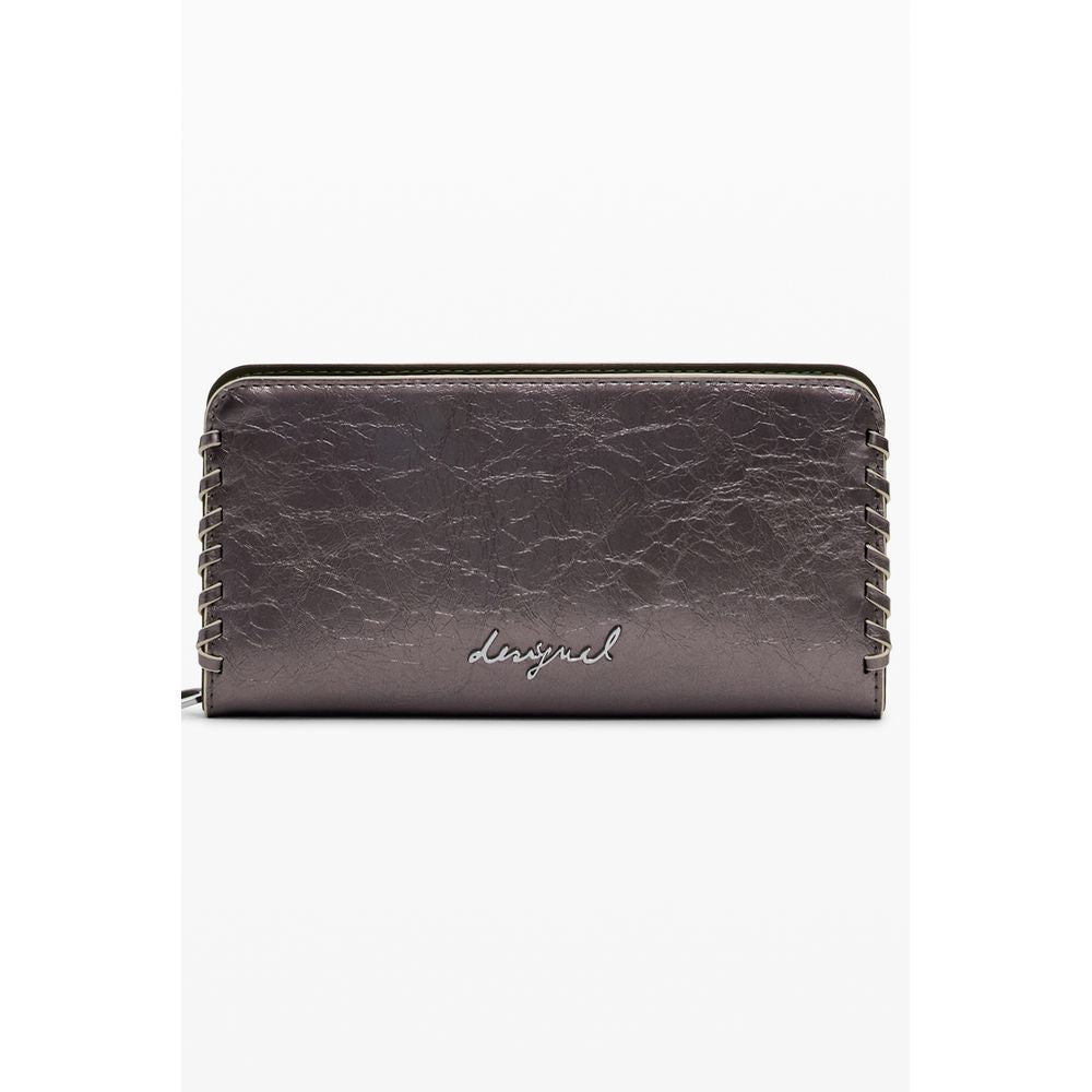 Desigual Bronze Polyethylene Women Wallet - Fiona Tiny Zip Capsule