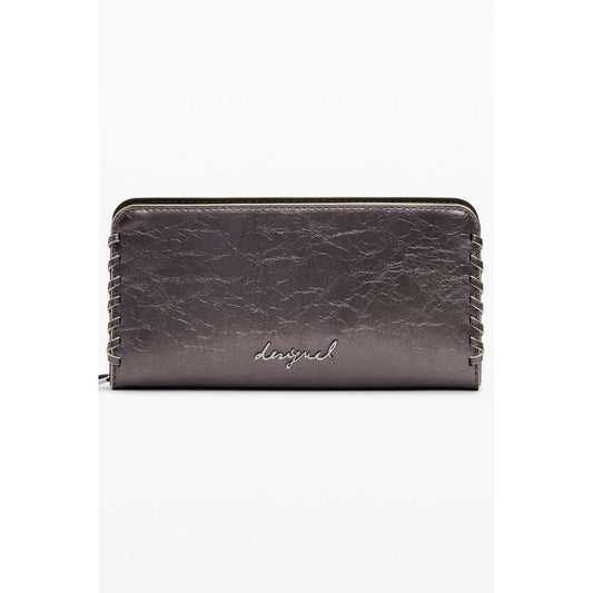 Desigual Bronze Polyethylene Women Wallet - Fiona Tiny Zip Capsule