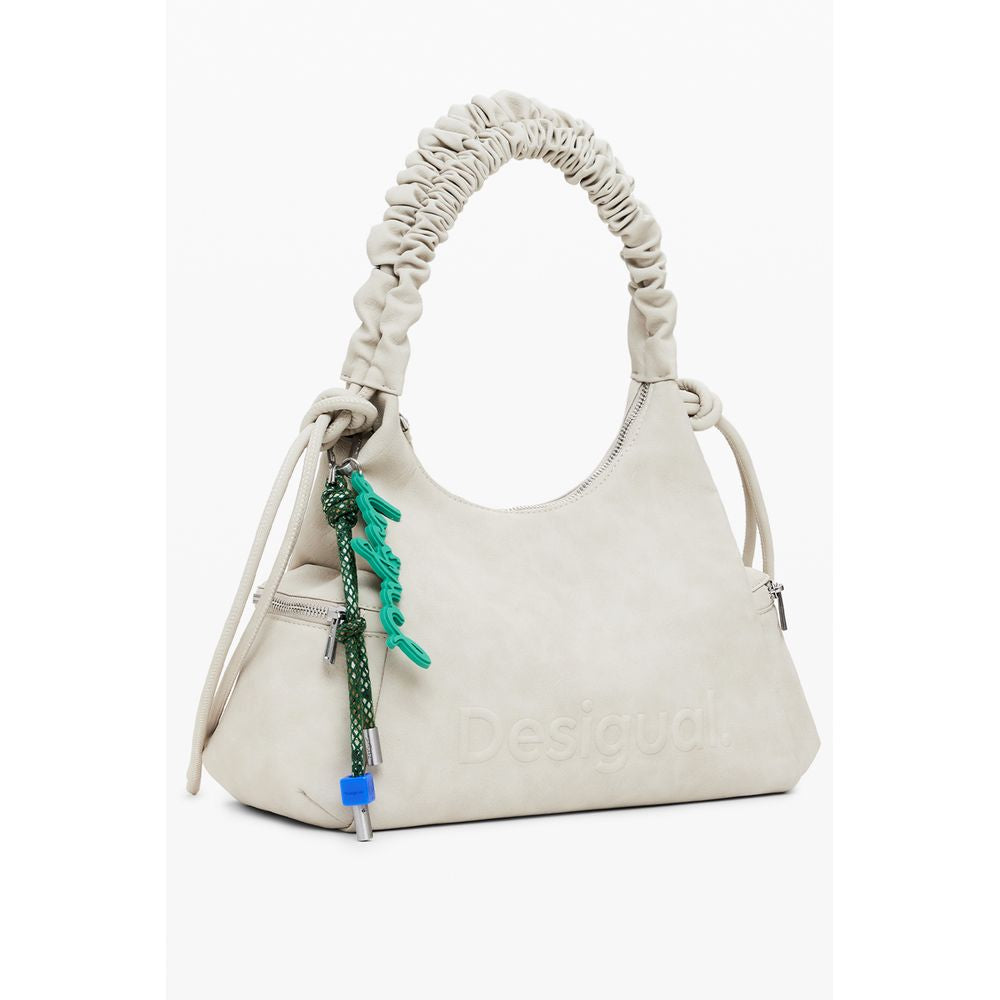 Desigual Montville Half Logo Bag in Beige