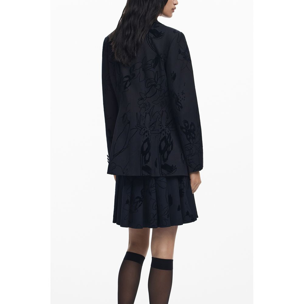 Desigual Classic Flockarty Jacket in Black