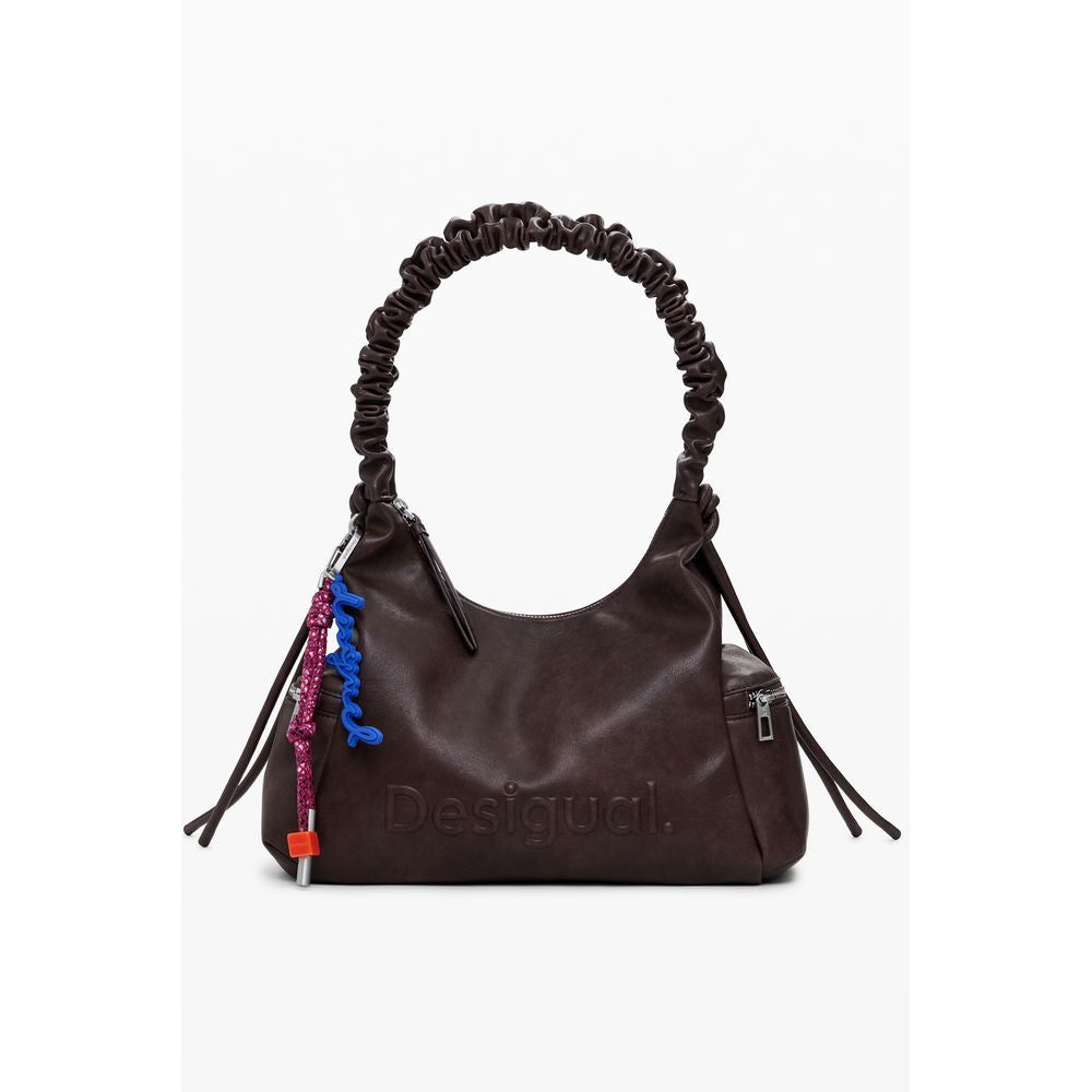 Desigual Montville Half Logo Brown Handbag