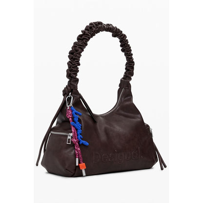 Desigual Montville Half Logo Brown Handbag