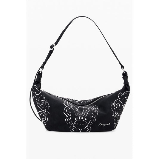Desigual Black Polyethylene Handbag - Bold and Vibrant Style