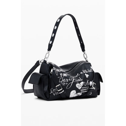 Desigual Black Polyethylene Habana Seshat Bag