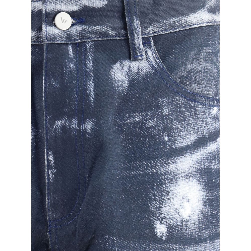 Emporio Armani Denim Print Pants: Contemporary Elegance Redefined