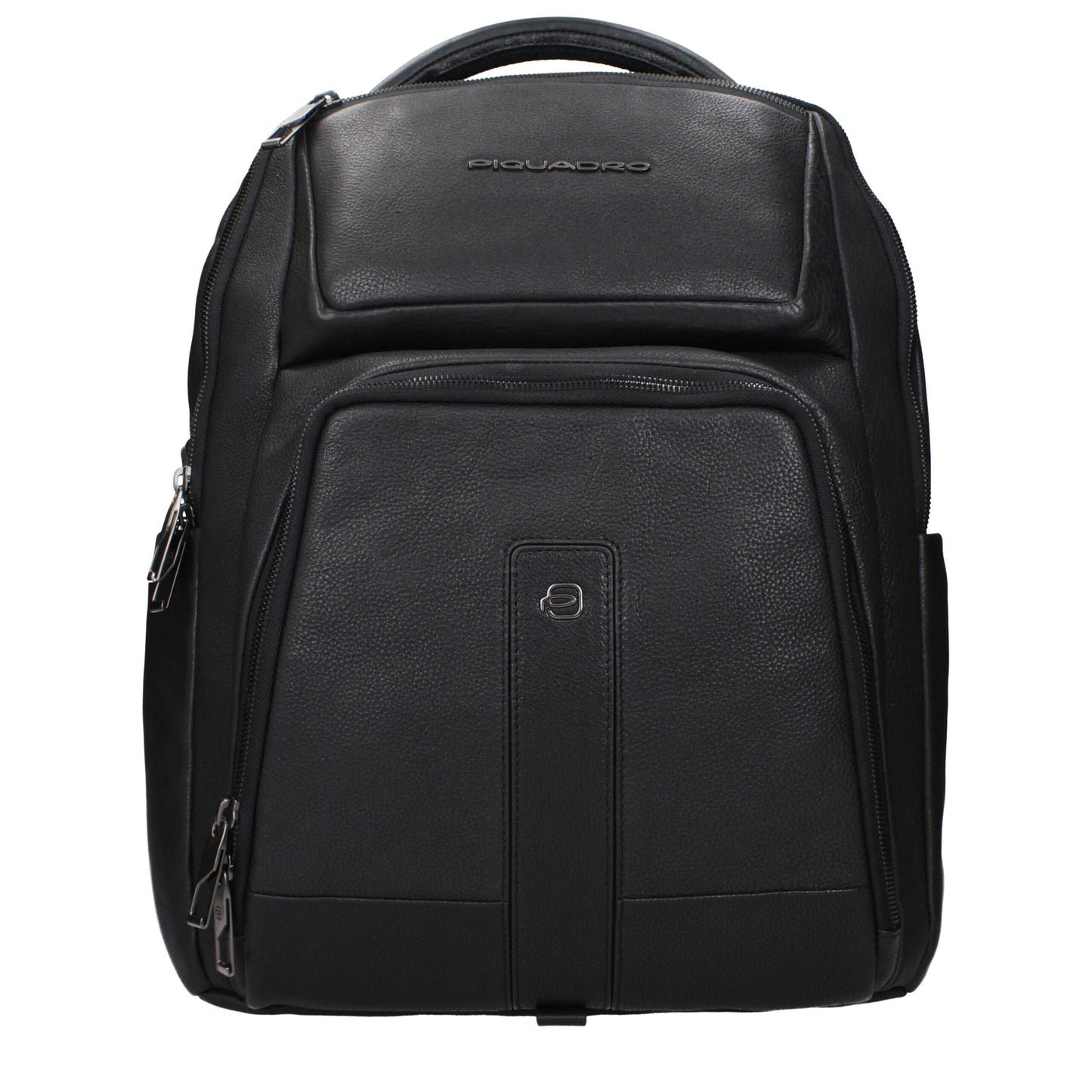Piquadro Black Leather Backpack CA6300S129N