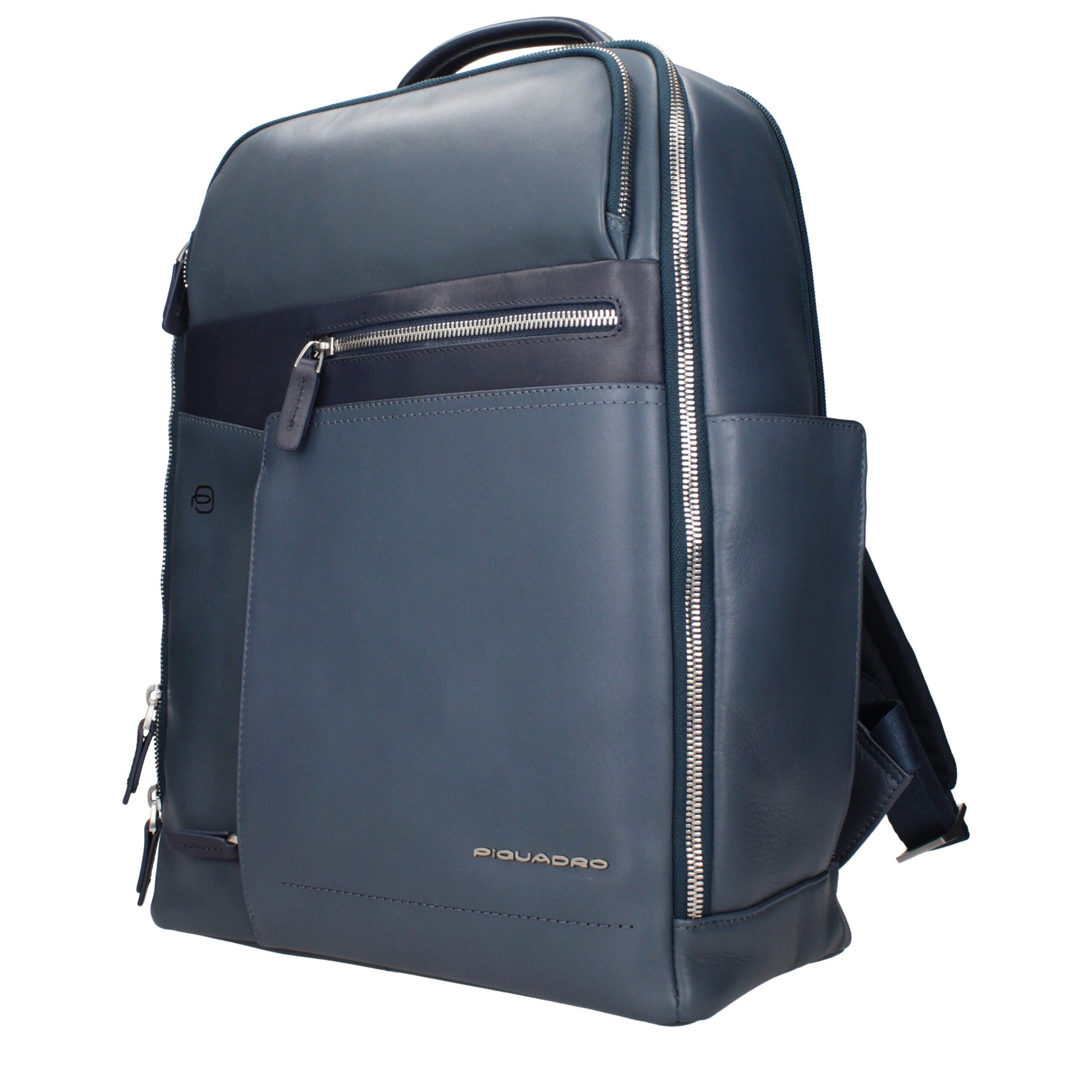 Piquadro Blue Leather Backpack - CA4118W82BLU