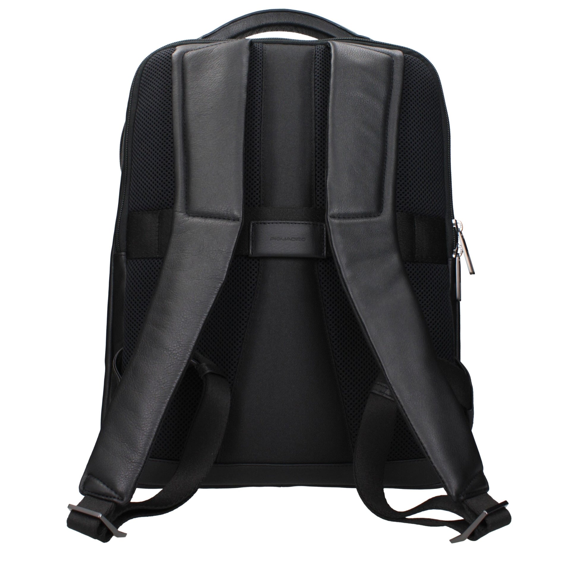 Piquadro Black Leather Backpacks – Elegant & Functional Travel Companion