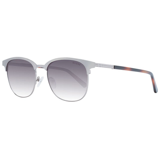 Guess Silver Men’s Designer Sunglasses – Full-Rim Style