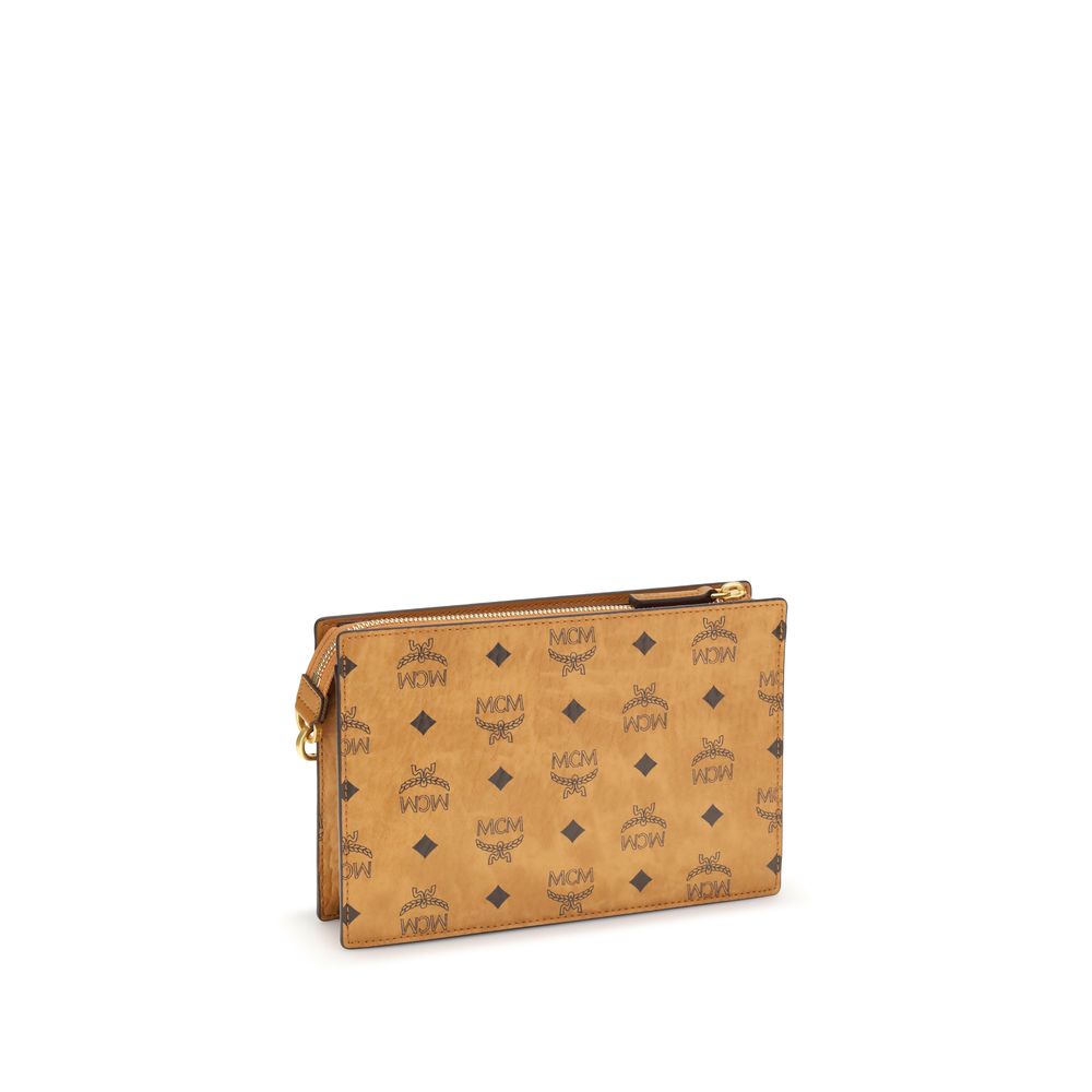 MCM Aren Canvas Shoulder Bag