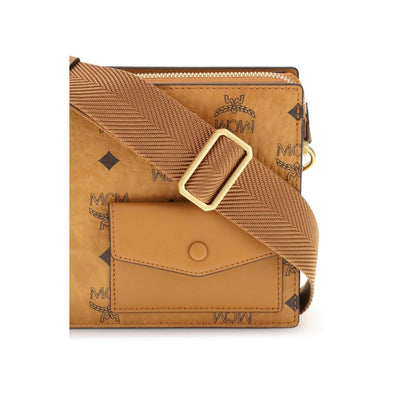 MCM Aren Canvas Shoulder Bag