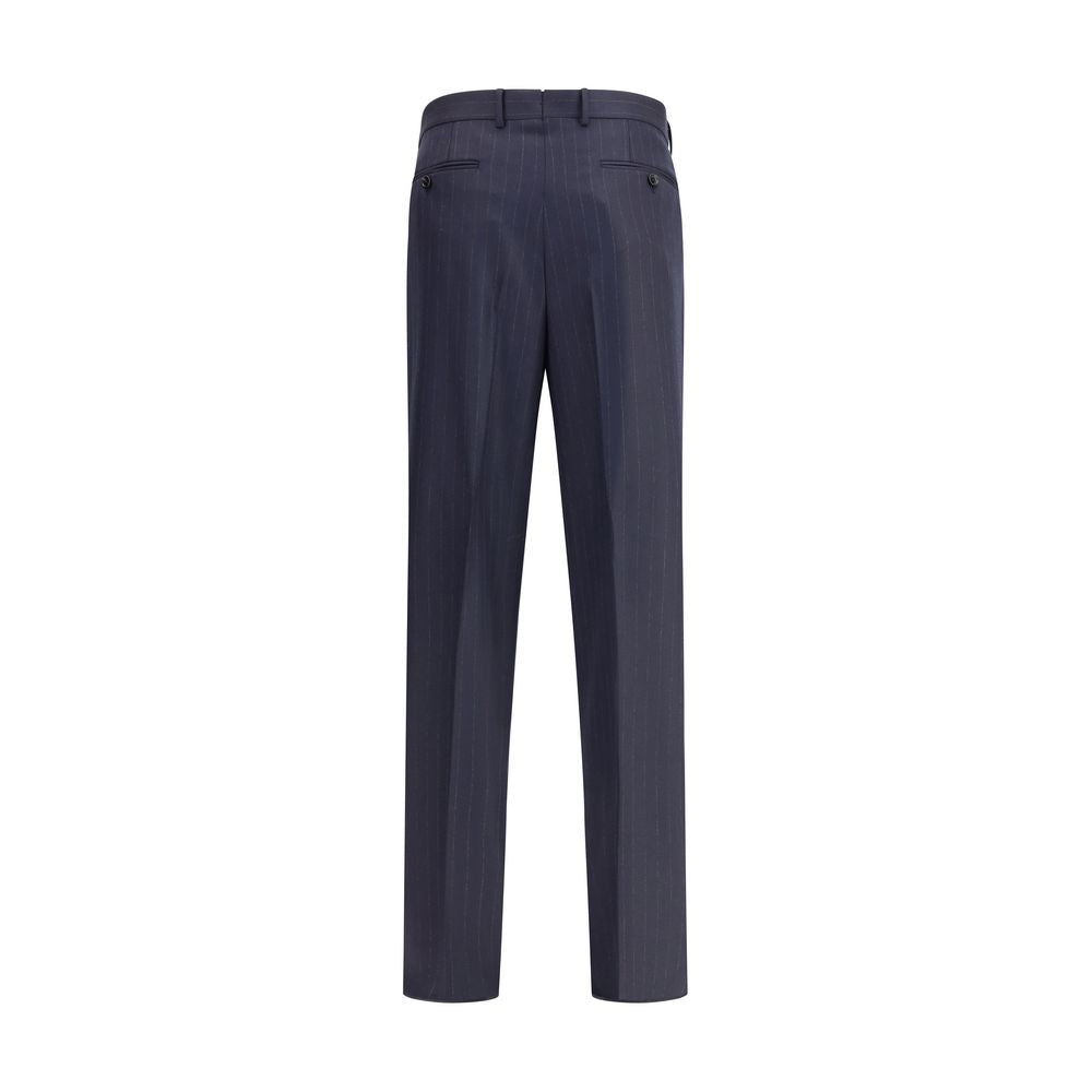 Tom Ford Blue Tailored Pinstripe Pants for Men