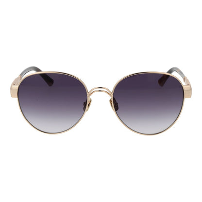 Sandro Gold Women’s Round Sunglasses – Grey Gradient