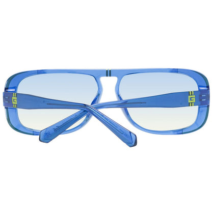 Guess Men's Fashion Sunglasses – Blue Full-Rim, 62mm