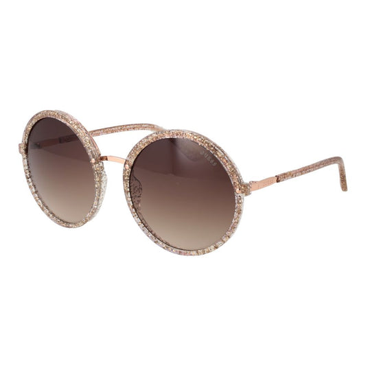 Guess Pink Women’s Gradient Sunglasses – Rose Frame, Blue Lenses