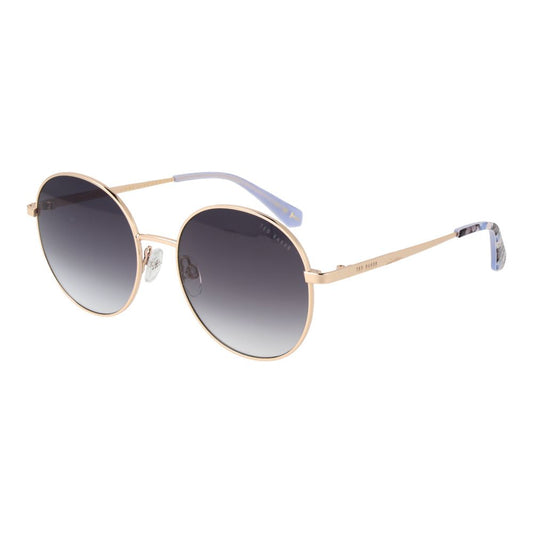 Ted Baker Women’s Sunglasses – Gold Round Frame, Grey Gradient Lenses