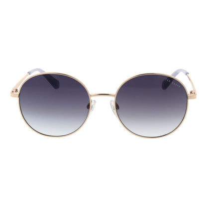 Ted Baker Women’s Sunglasses – Gold Round Frame, Grey Gradient Lenses