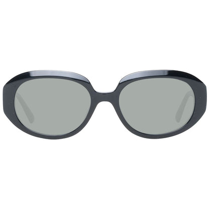 Ted Baker Women’s Sunglasses – Black Oval Frame, Grey Lenses