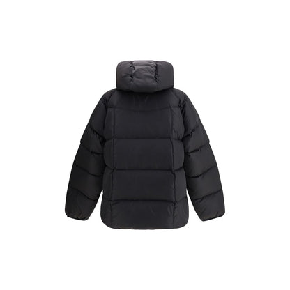 Dsquared² Black Hooded 3D Long Nylon Down Jacket for Men
