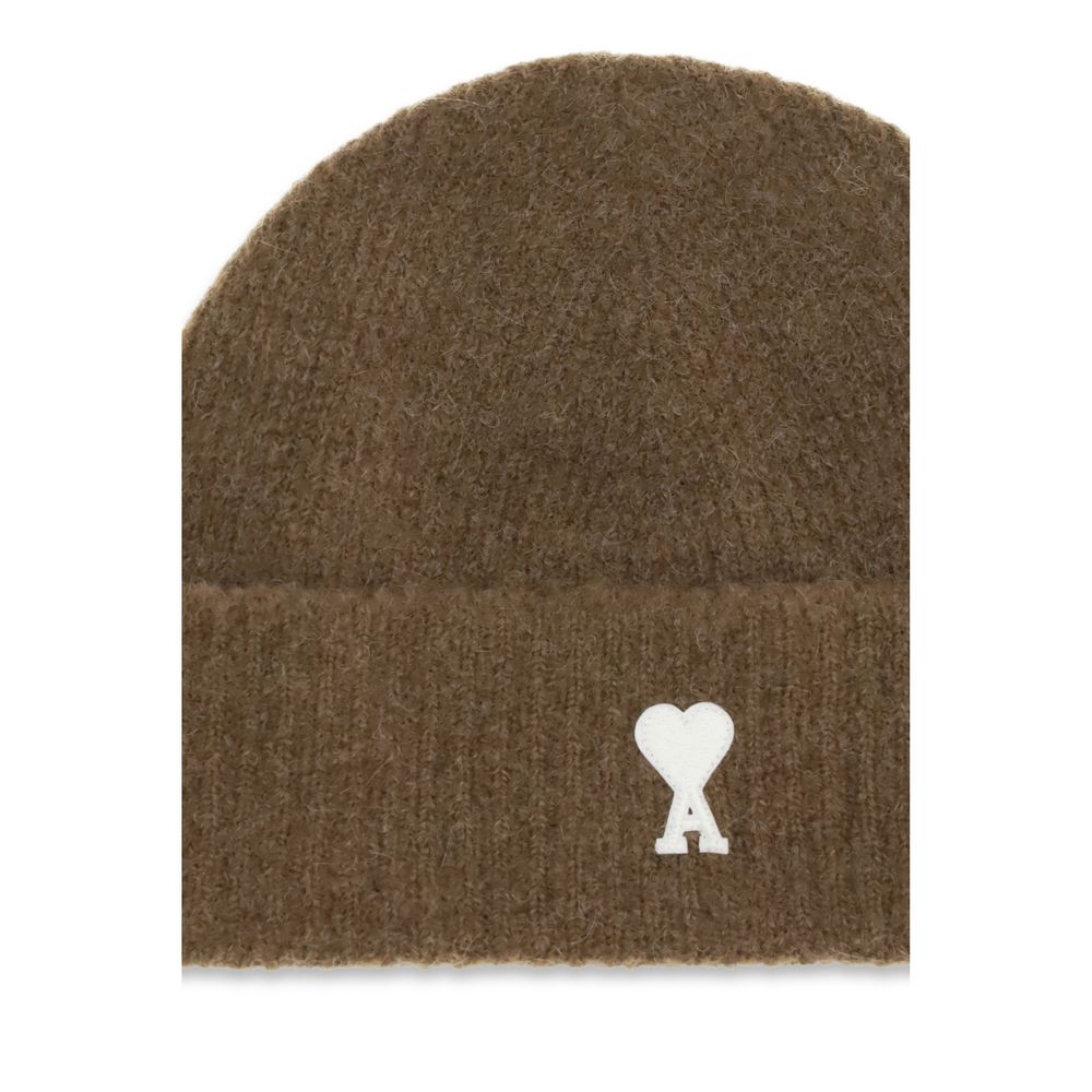 Ami Paris Ami De Coeur Beanie Hat