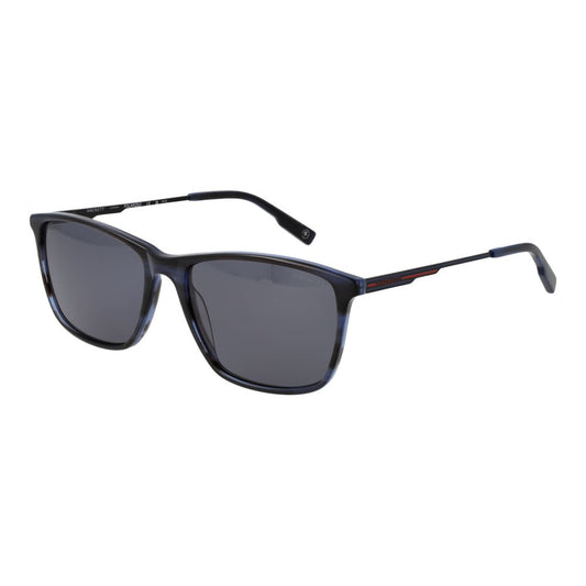 Hackett Men's Sunglasses – Blue Rectangle Frame, Polarized Lenses